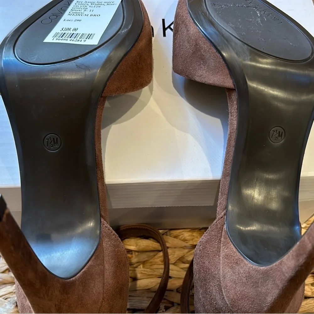 Calvin Klein Hilda Suede Stiletto 7.5 - Picture 8 of 16